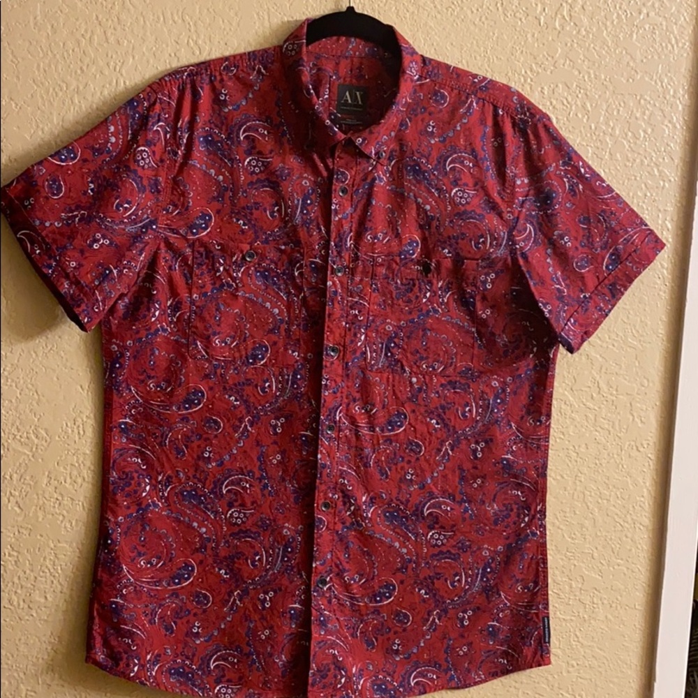 Armani Exchange- Short Sleeves Shirt-Size L